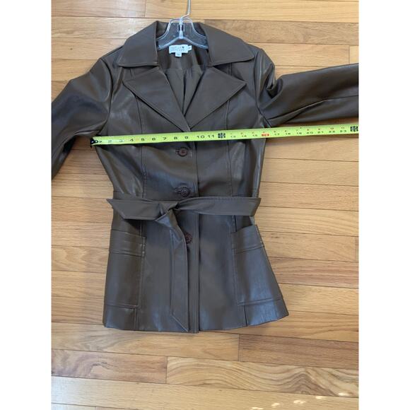 Molly Bracken Faux Leather coat size xs - Picture 5 of 6